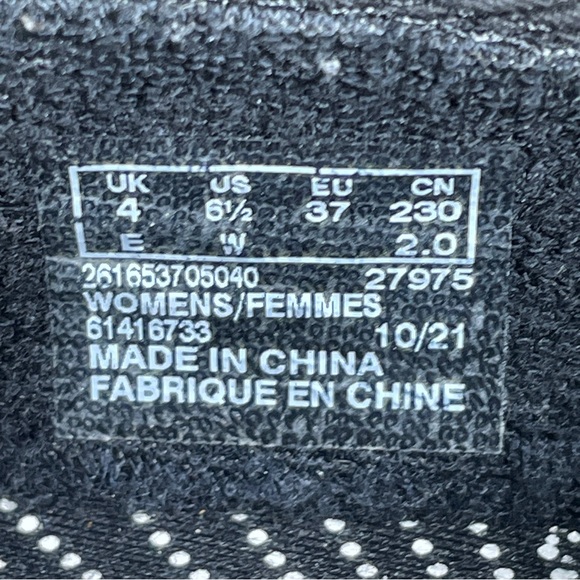 Clarks Cloudsteppers Breeze Step Womens Sz 6.5 Wide Shoes Black Comfort Slip Ons - Picture 13 of 14